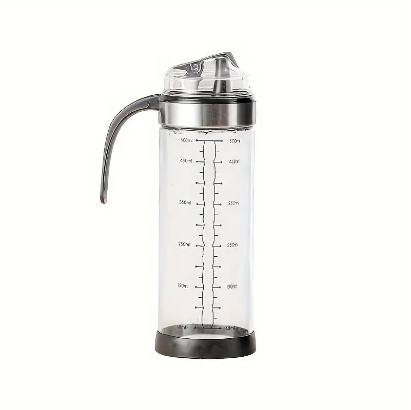 Mforall Oil Bottle Pour Spouts Auto Open Automatic Opening And Closing Oil Bottle Leak-Proof Olive Oil Storage Bottle Vinegar Di